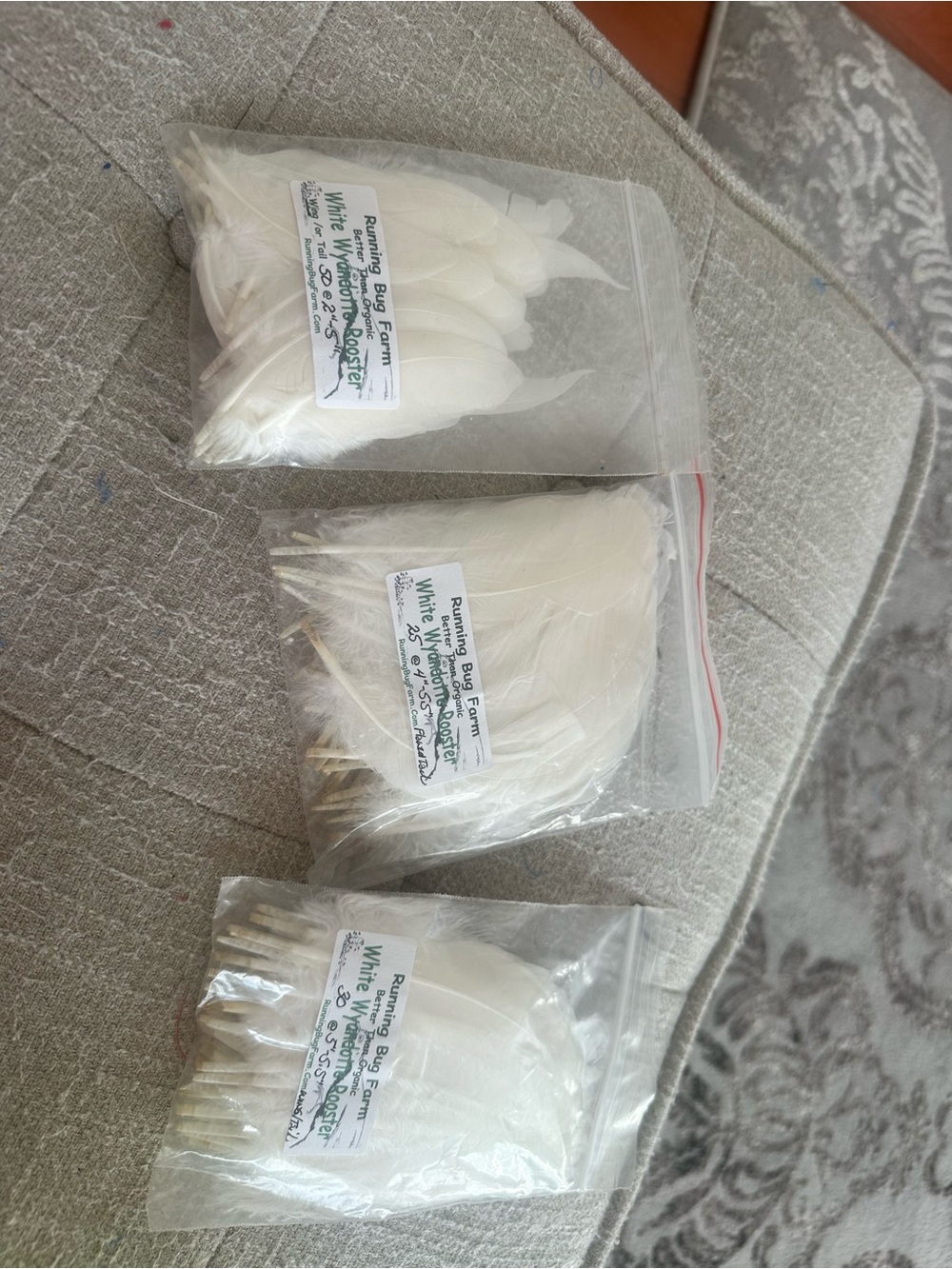 White Natural Feathers - Pack of Feather Tips